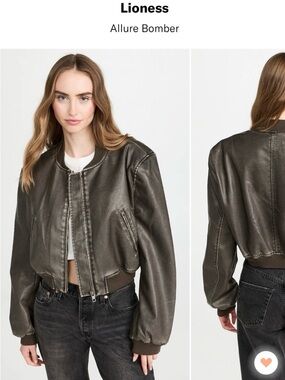 Lioness Allure Bomber Jacket in brown medium